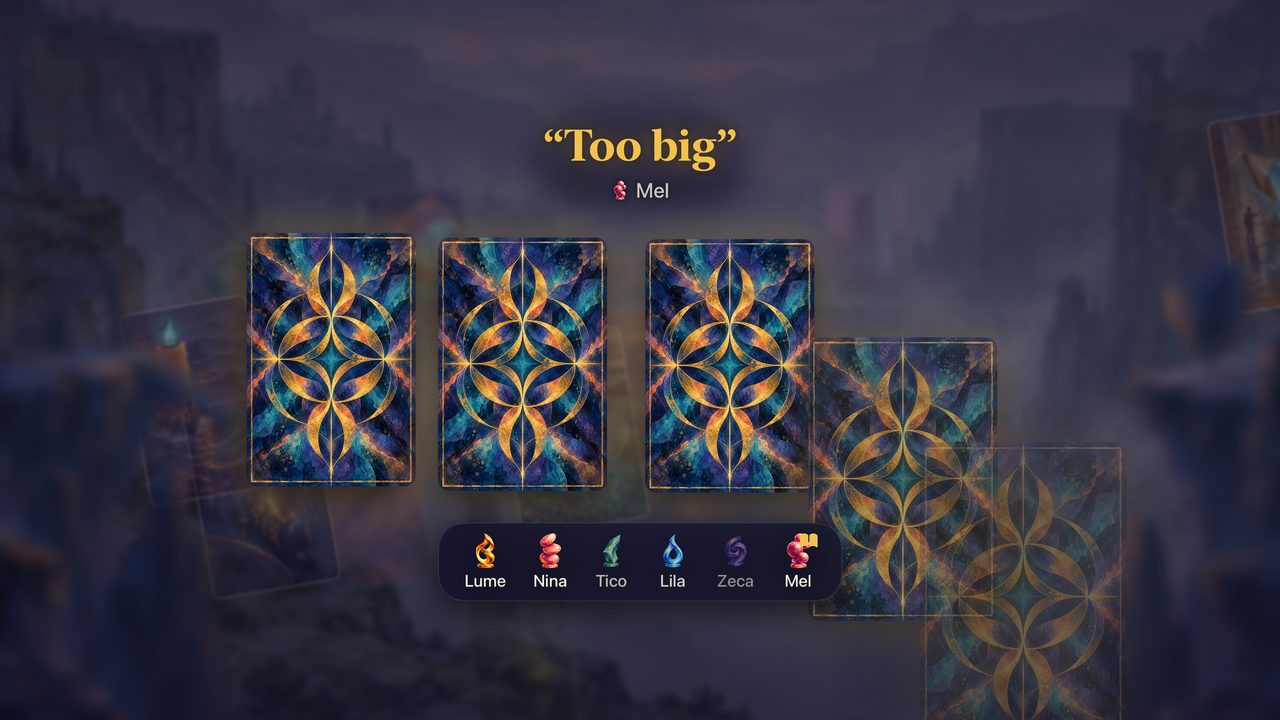 The storyteller's clue on the TV